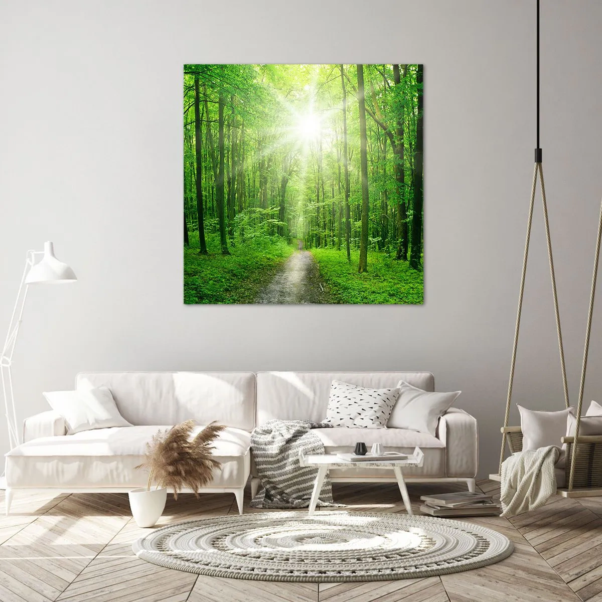 Tablou pe pânză - Catedrala verde - 40x40 cm