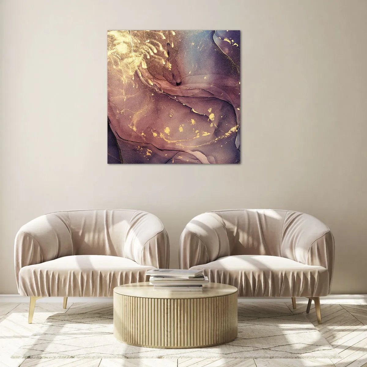 Tablou pe sticlă - Materie și spirit - 40x40 cm