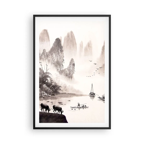 Poster în ramă neagră - Viața exotică de zi cu zi a Estului - 61x91 cm