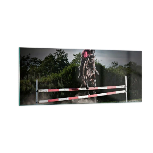 Tablou pe sticlă - Împreună pentru victorie - 100x40 cm
