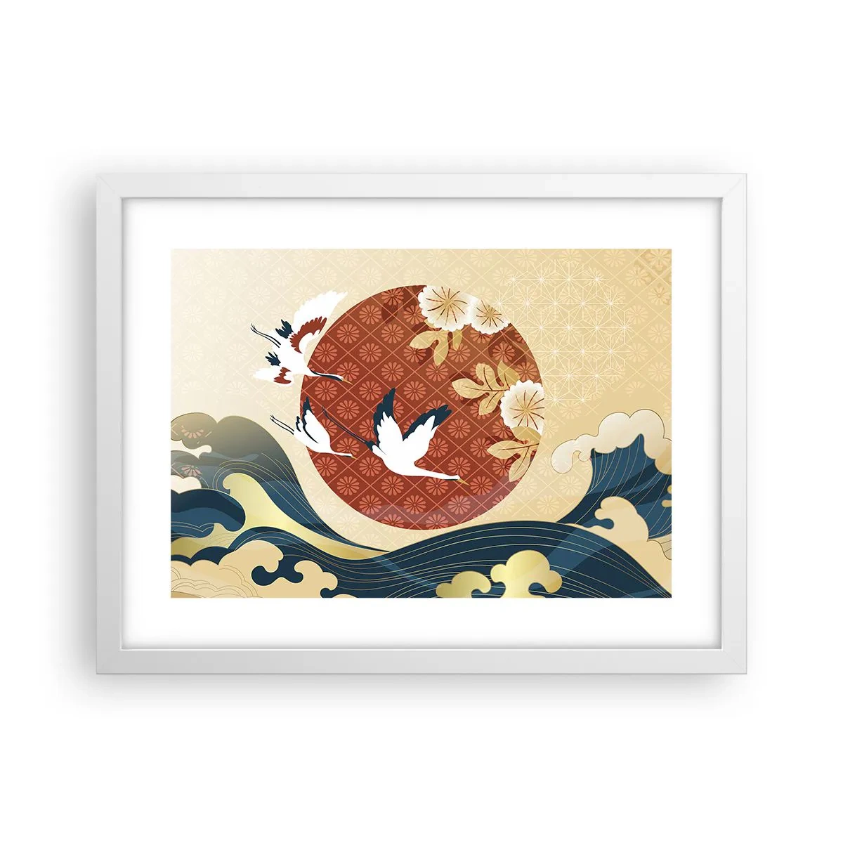 Poster în ramă albă - O fabulă japoneză - 40x30 cm