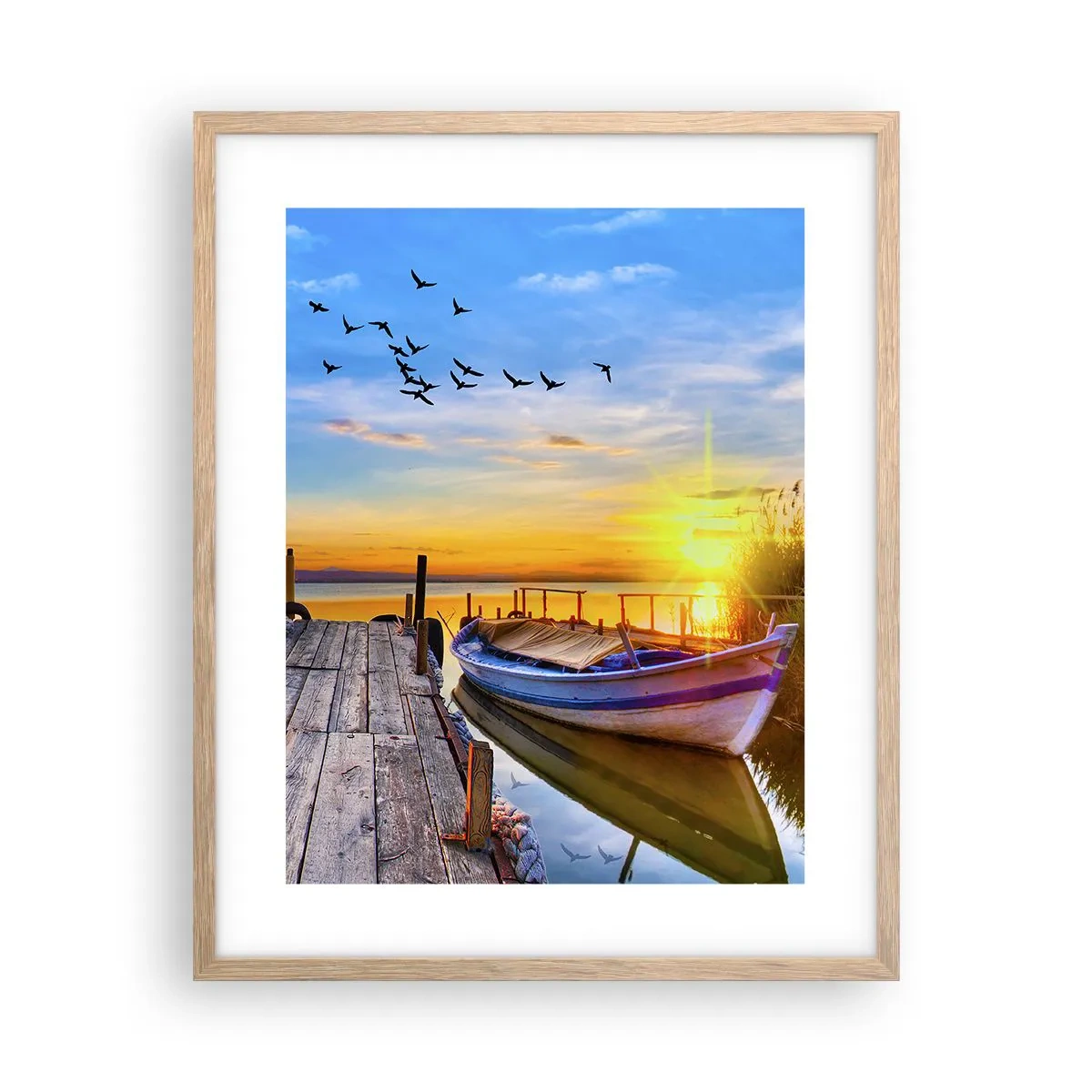 Poster în ramă de stejar deschis - La revedere, până mâine - 40x50 cm