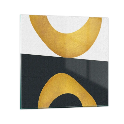 Tablou pe sticlă - În primul rând: aurul - 40x40 cm