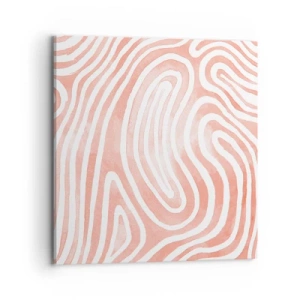 Tablou pe pânză - Într-un labirint de coral - 70x70 cm