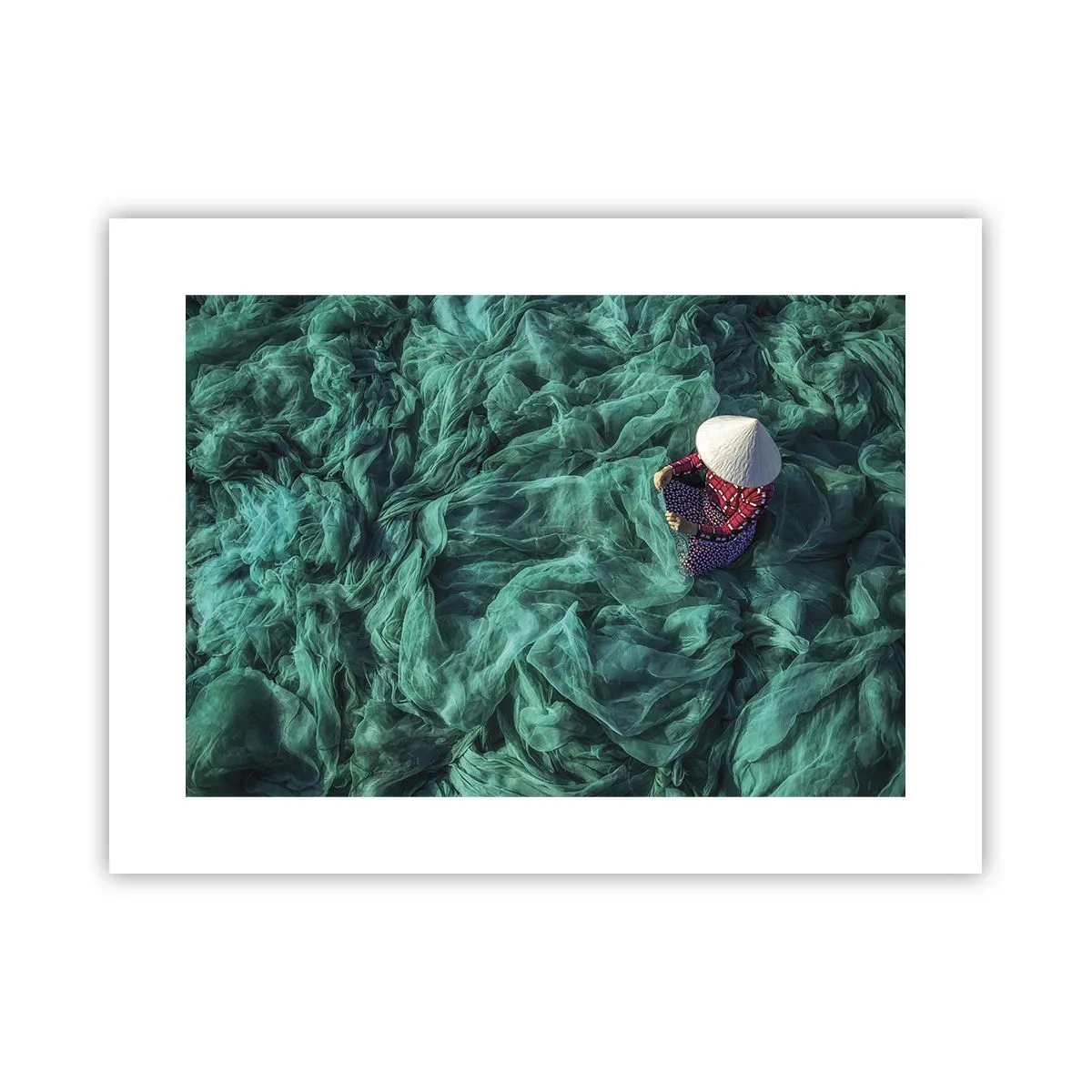 Poster - Într-o mare de rețea - 40x30 cm