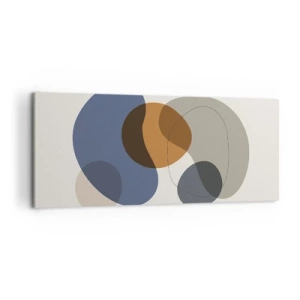 Tablou pe pânză - Picături de culoare - 100x40 cm