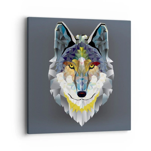 Tablou pe pânză - Ce știm despre lup - 40x40 cm