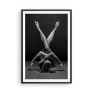 Poster în ramă neagră - Geometria nudității - 61x91 cm