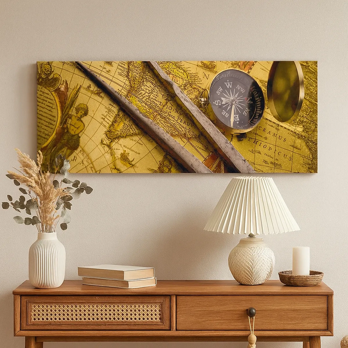 Tablou pe pânză - Unde sunt aceste comori? - 30x30 cm