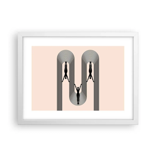 Poster în ramă albă - Cu susul în jos - 40x30 cm