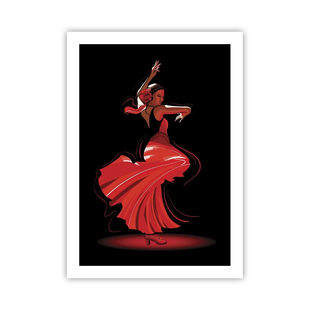 Poster - Spiritul înflăcărat al flamenco-ului - 50x70 cm