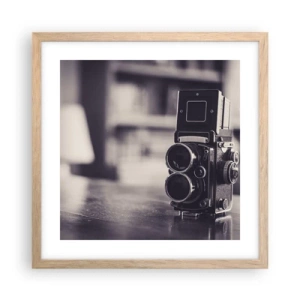 Poster în ramă de stejar deschis - Magia fotografiei vechi - 40x40 cm