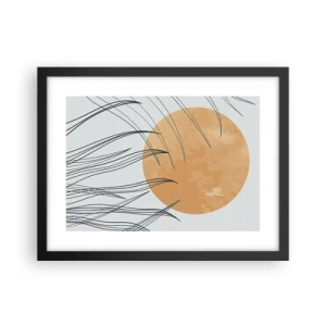 Poster în ramă neagră - Întotdeauna spre soare - 40x30 cm