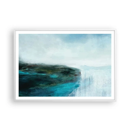 Poster în ramă albă - Abstracție maritimă - 100x70 cm