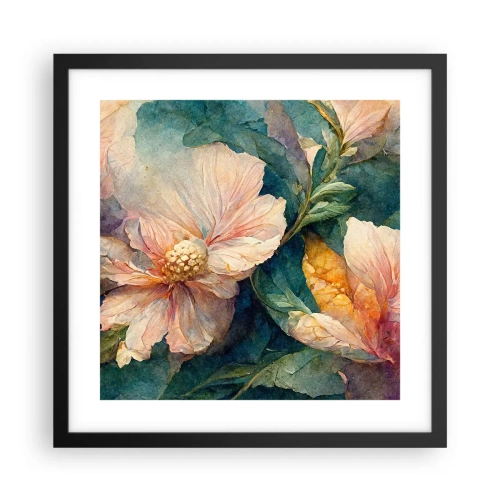 Poster în ramă neagră - Subtilitate pură - 40x40 cm