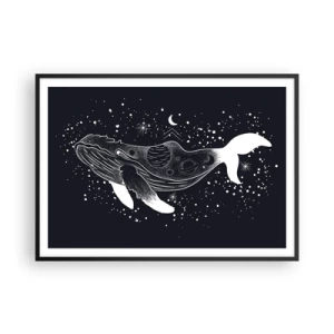 Poster în ramă neagră - În oceanul universului - 100x70 cm