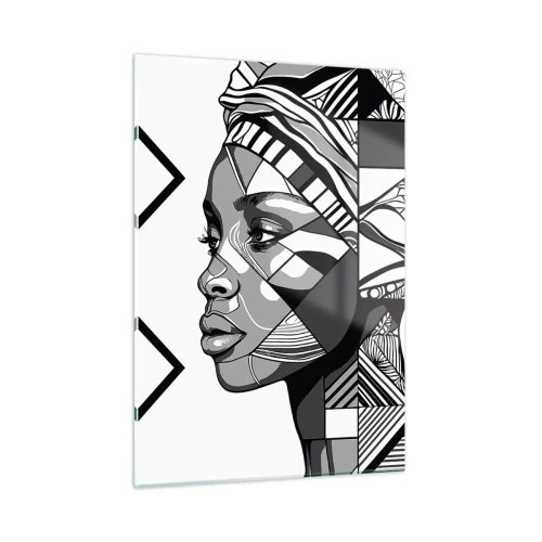 Tablou pe sticlă - Portret etnic - 50x70 cm