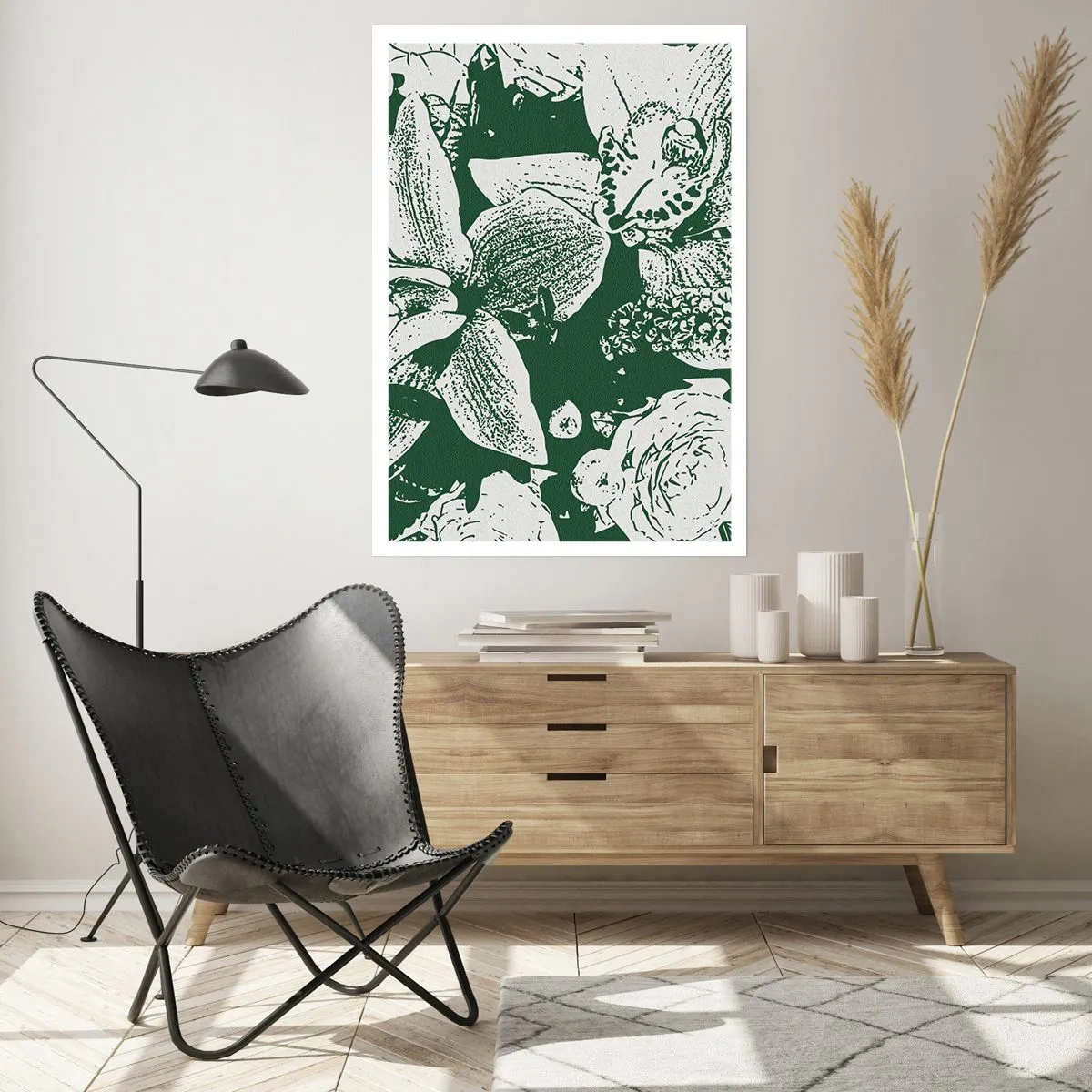 Poster - Buchet - o lume de verde - 50x70 cm
