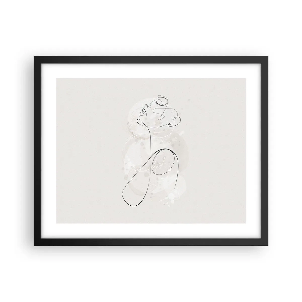 Poster în ramă neagră - Spirala frumuseții - 50x40 cm