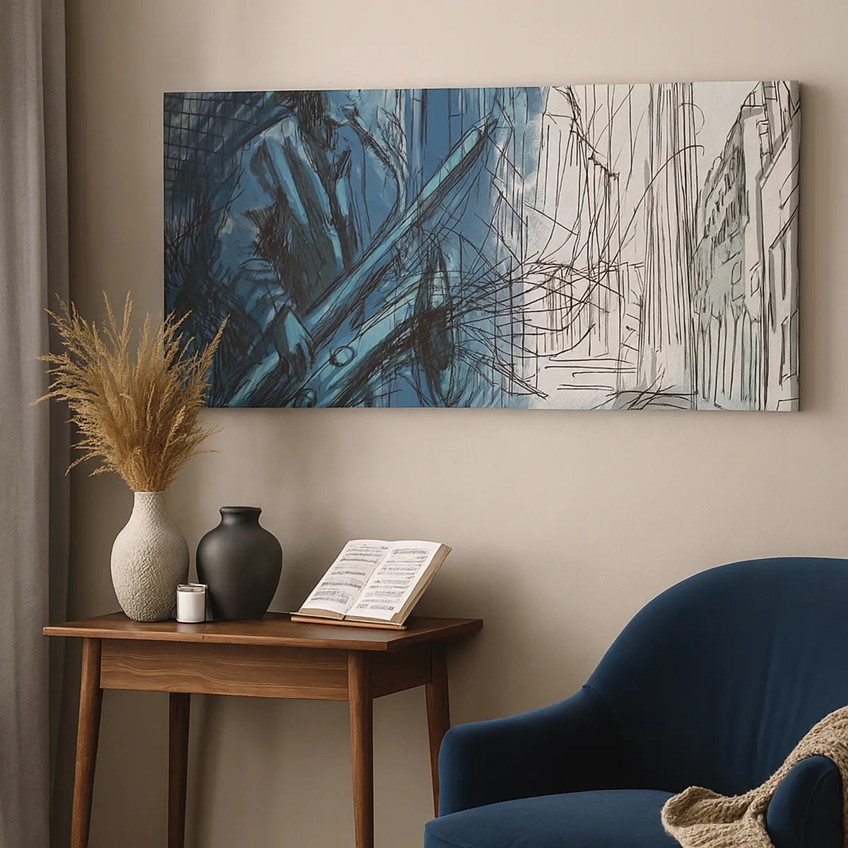 Tablou pe pânză - Rapsodie urbană - 30x30 cm