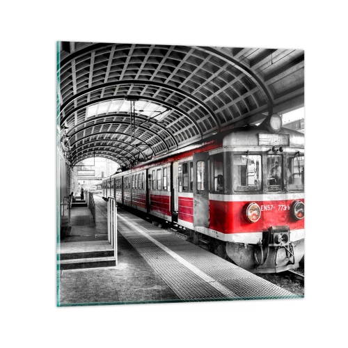 Tablou pe sticlă - Poate este o călătorie de o viață? - 30x30 cm