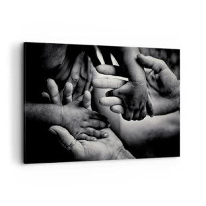 Tablou pe pânză - A fi om - 100x70 cm