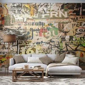 Tapet Autoadeziv Deluxe Sticker - Oh, se întâmplă... - Graffiti, mural, Bucată - 250x175 cm