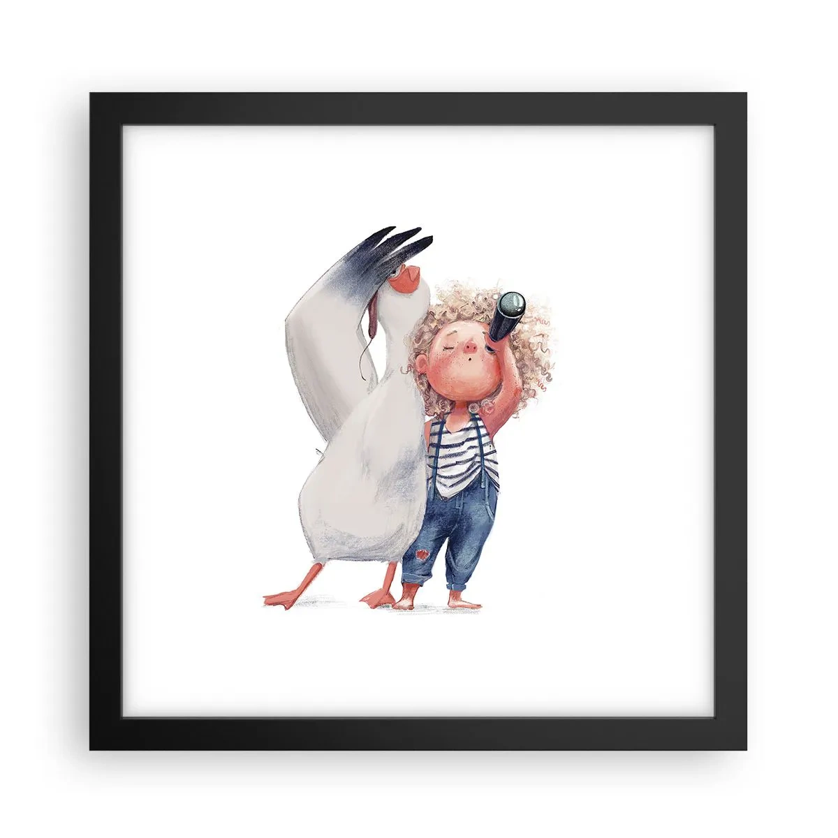 Poster în ramă neagră - Un plan pentru o călătorie minunată - 30x30 cm