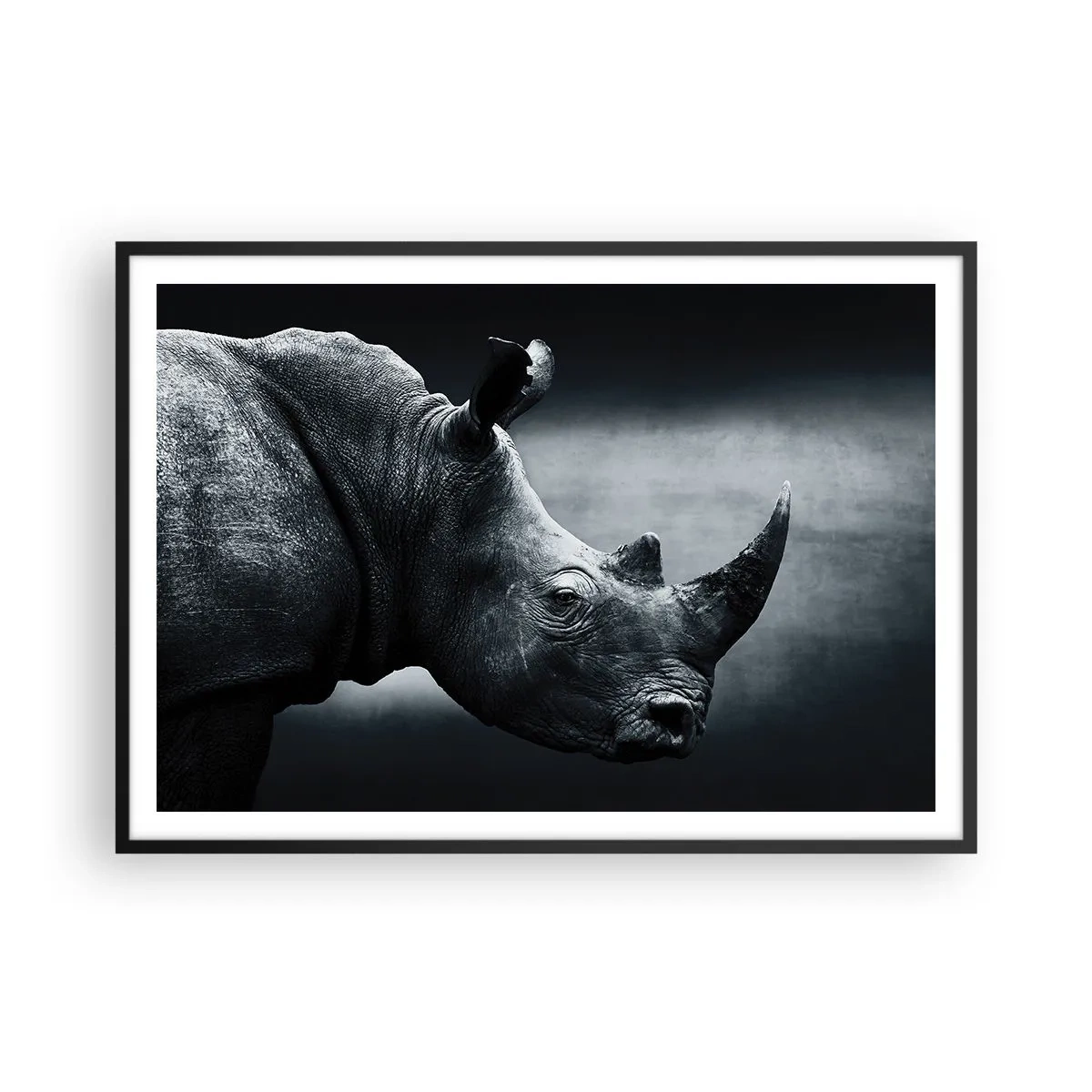 Poster în ramă neagră - Profil drept - 100x70 cm