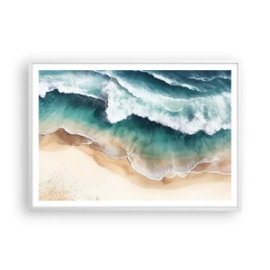 Poster în ramă albă - Întâlnire eternă - 100x70 cm