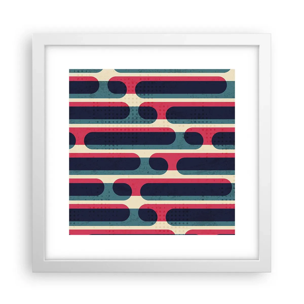 Poster în ramă albă - Înăuntru și înainte - 30x30 cm