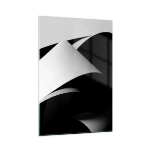 Tablou pe sticlă - Planuri de lumină din adâncurile umbrelor - 80x120 cm