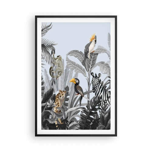 Poster în ramă neagră - O fabulă africană - 61x91 cm