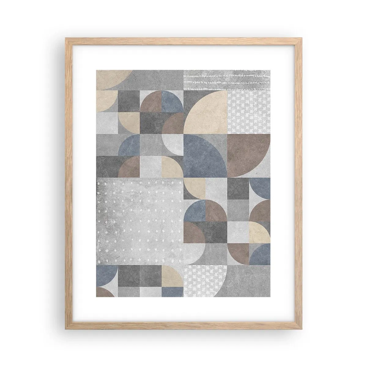 Poster în ramă de stejar deschis - Fantezie ceramică - 40x50 cm