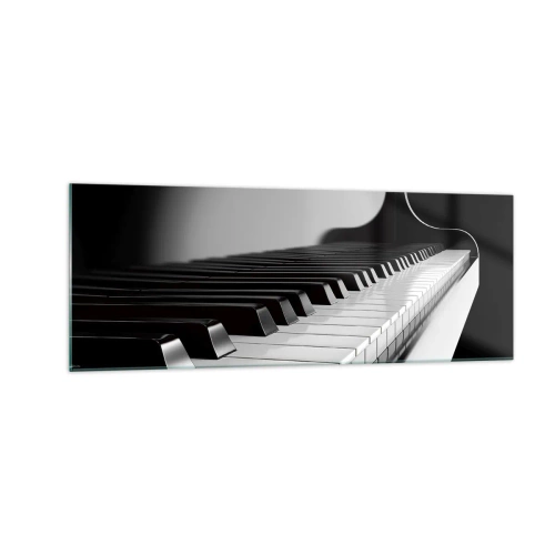 Tablou pe sticlă - Armonia formelor și a culorilor - 140x50 cm