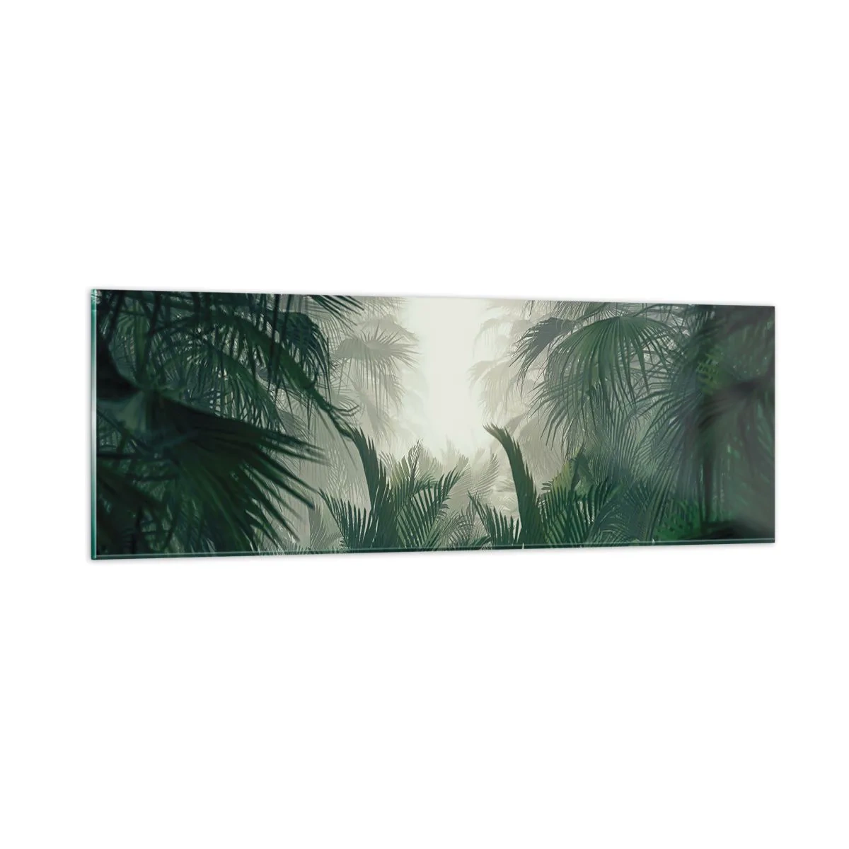 Tablou pe sticlă - Mister tropical - 90x30 cm