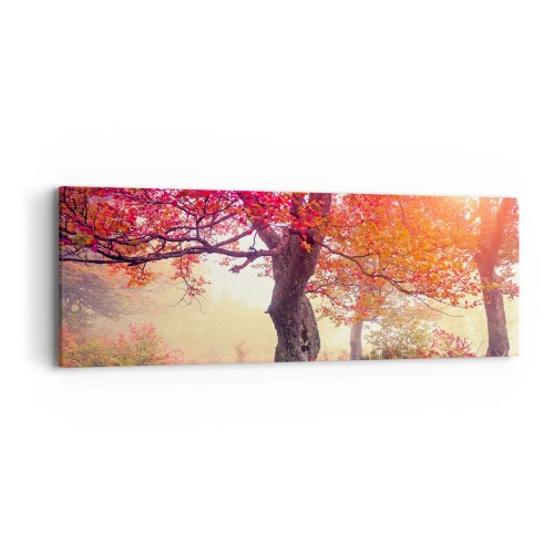 Tablou pe pânză - O frenezie de înflorire - 90x30 cm