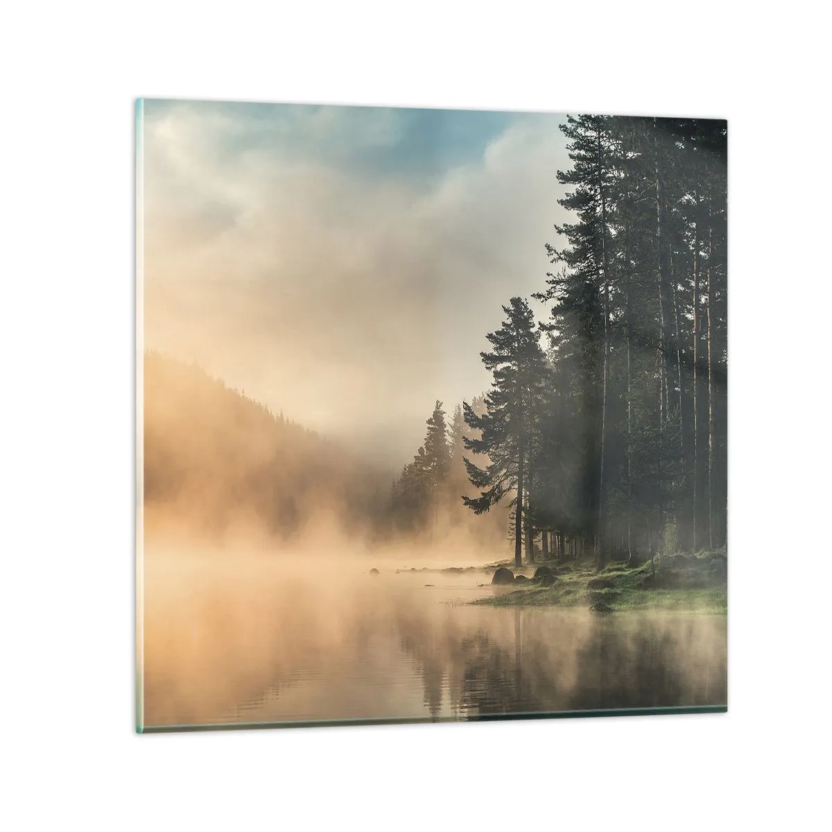 Tablou pe sticlă - Nașterea unei zile - 70x70 cm