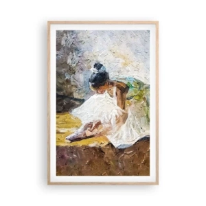 Poster în ramă de stejar deschis - Dintr-un tablou de Degas - 61x91 cm