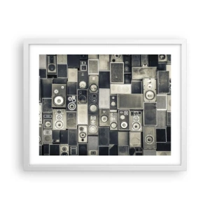 Poster în ramă albă - Și totul este în regulă - 50x40 cm