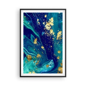 Poster în ramă neagră - Petale de soare  - 61x91 cm
