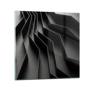 Tablou pe sticlă - Ordinea spațială - 50x50 cm