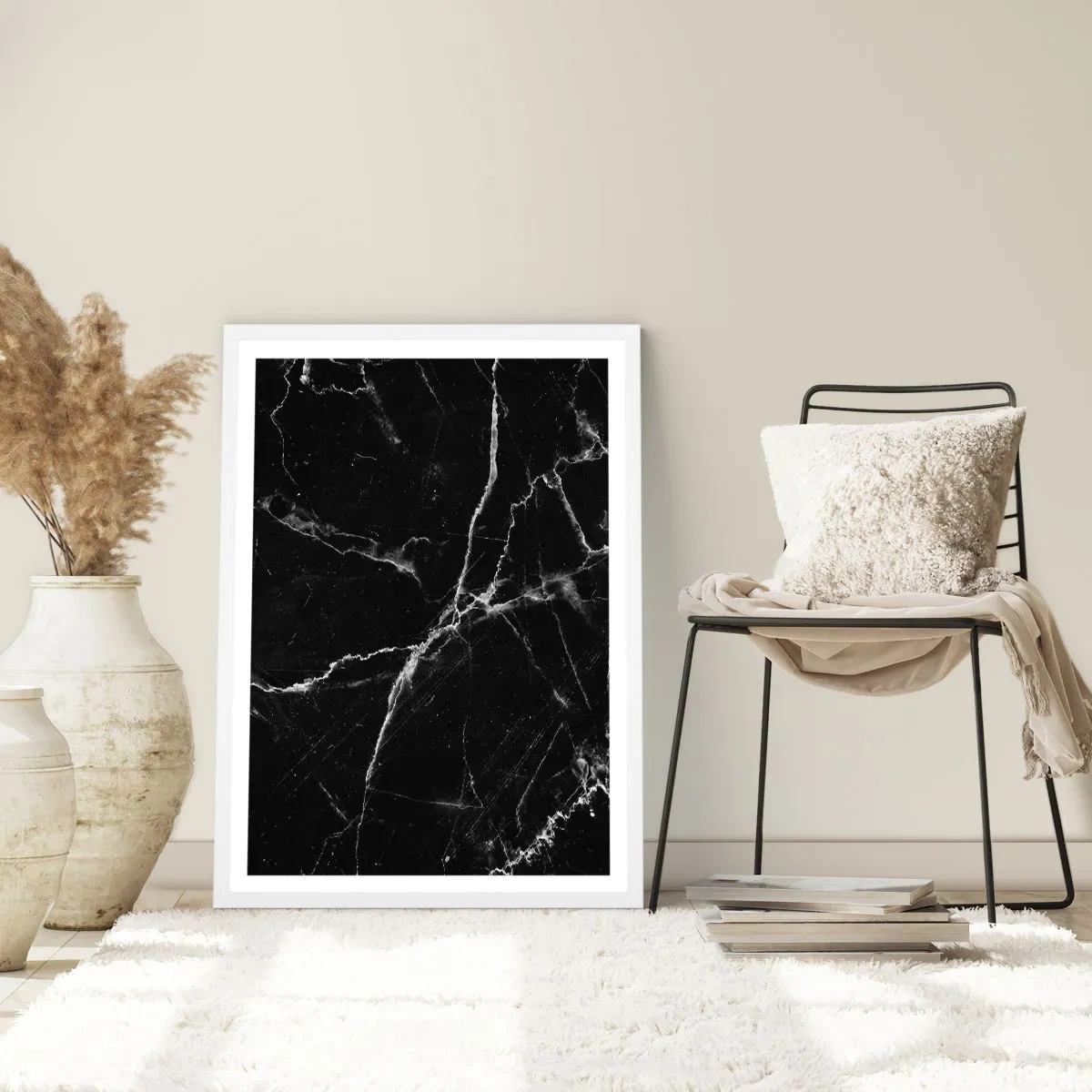 Poster în ramă albă - Viața secretă a unei pietre - 50x70 cm