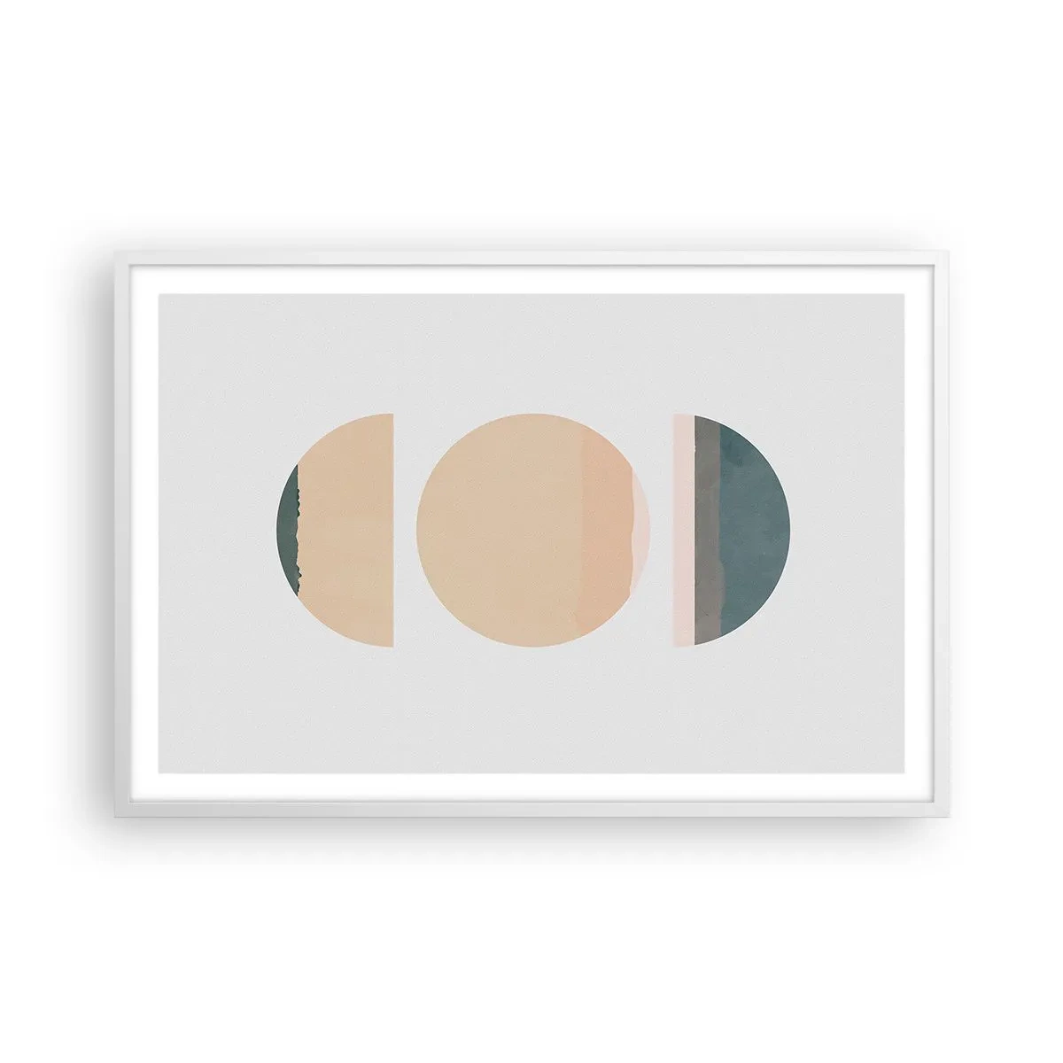 Poster în ramă albă - Roată cu roată - 91x61 cm