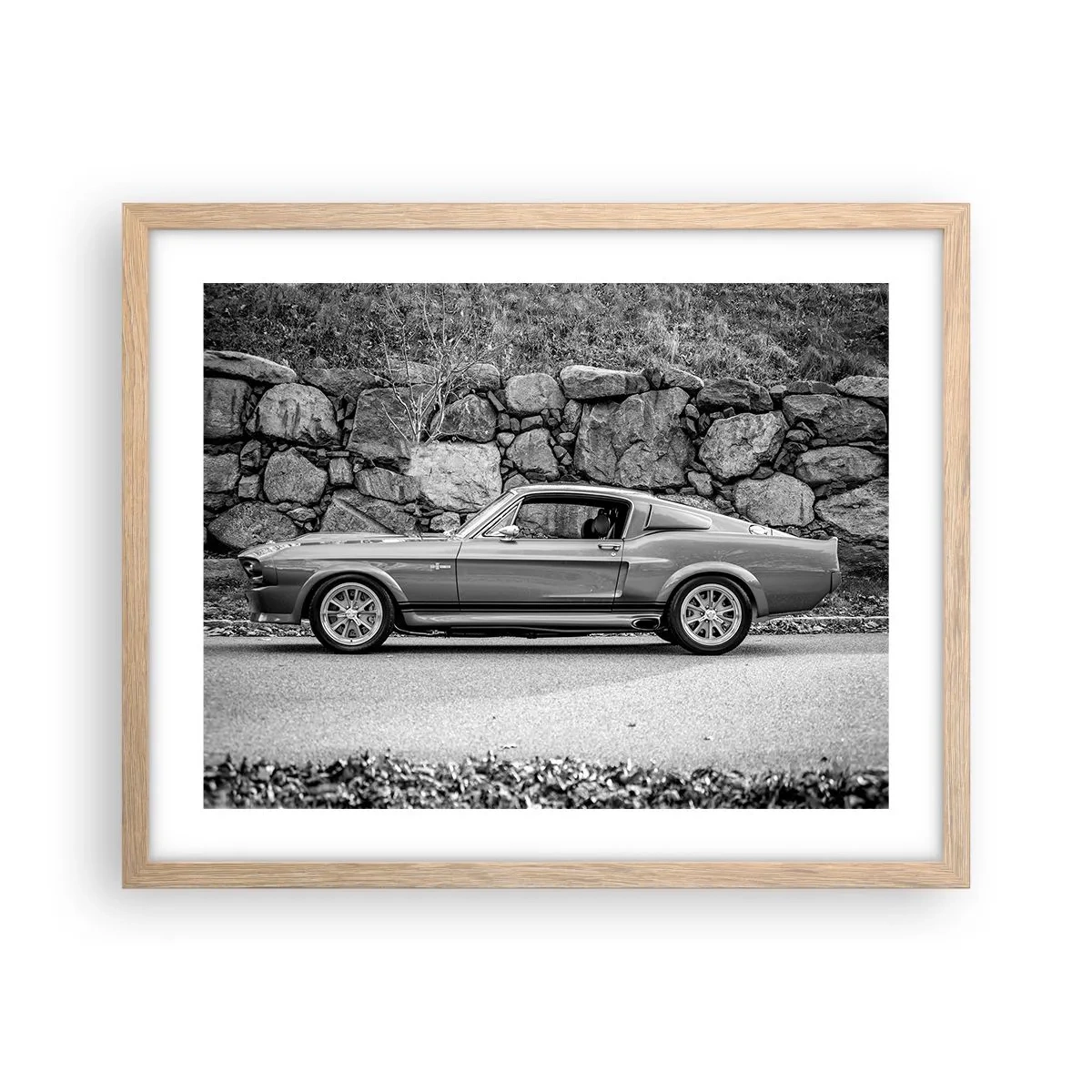 Poster în ramă de stejar deschis - Legenda anilor '60. - 50x40 cm