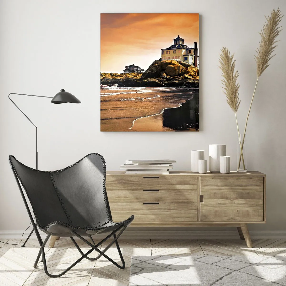 Tablou pe sticlă - Eleganța coastei de vest - 50x70 cm