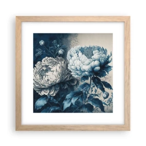 Poster în ramă de stejar deschis - Pereche asortată - 30x30 cm