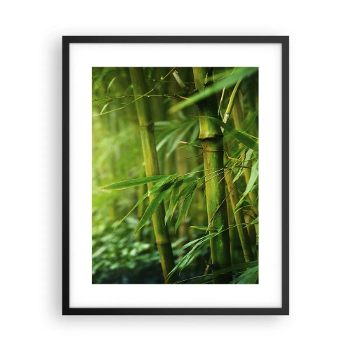Poster în ramă neagră - Cunoașteți verdeața în sine - 40x50 cm