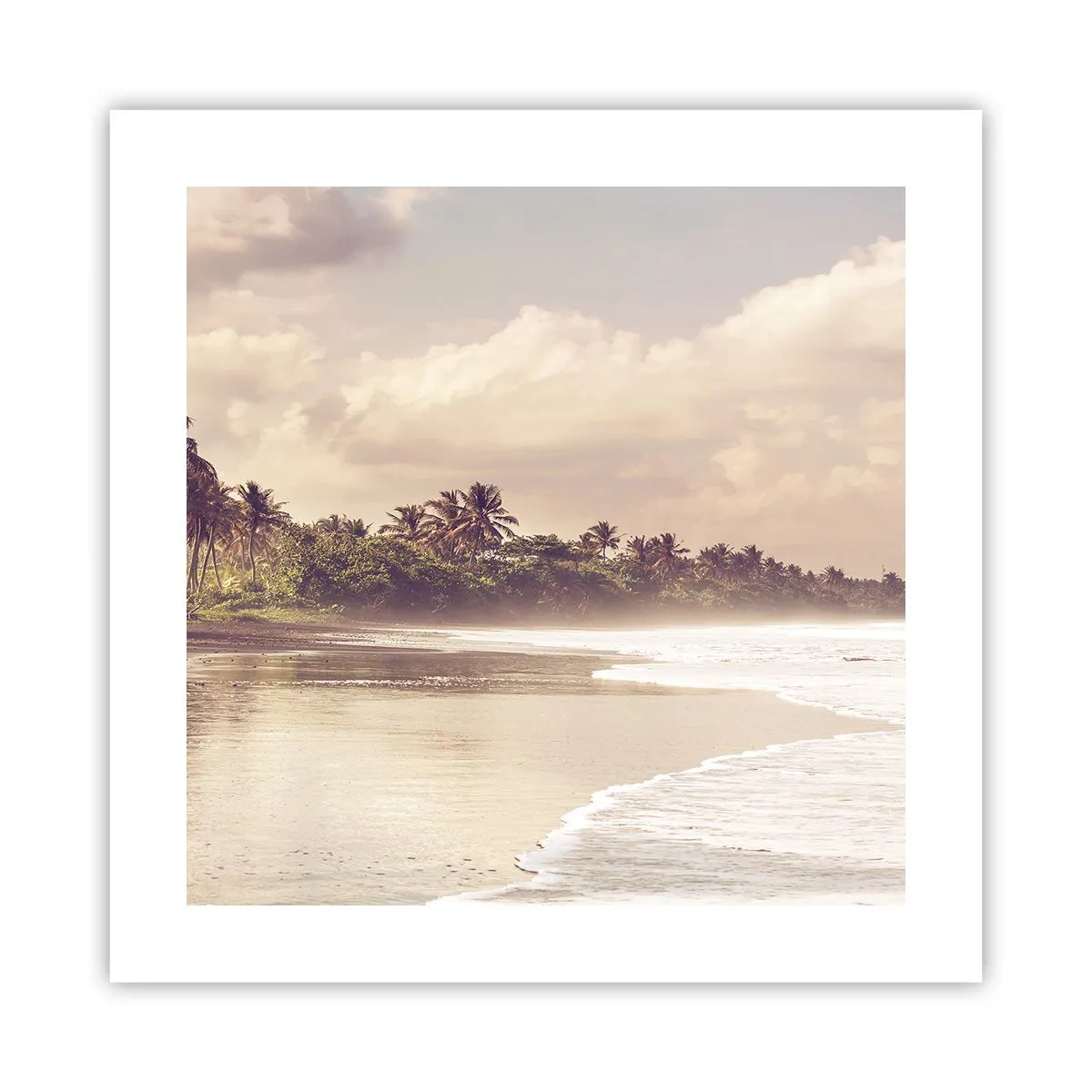 Poster - Mângâind valurile - 40x40 cm