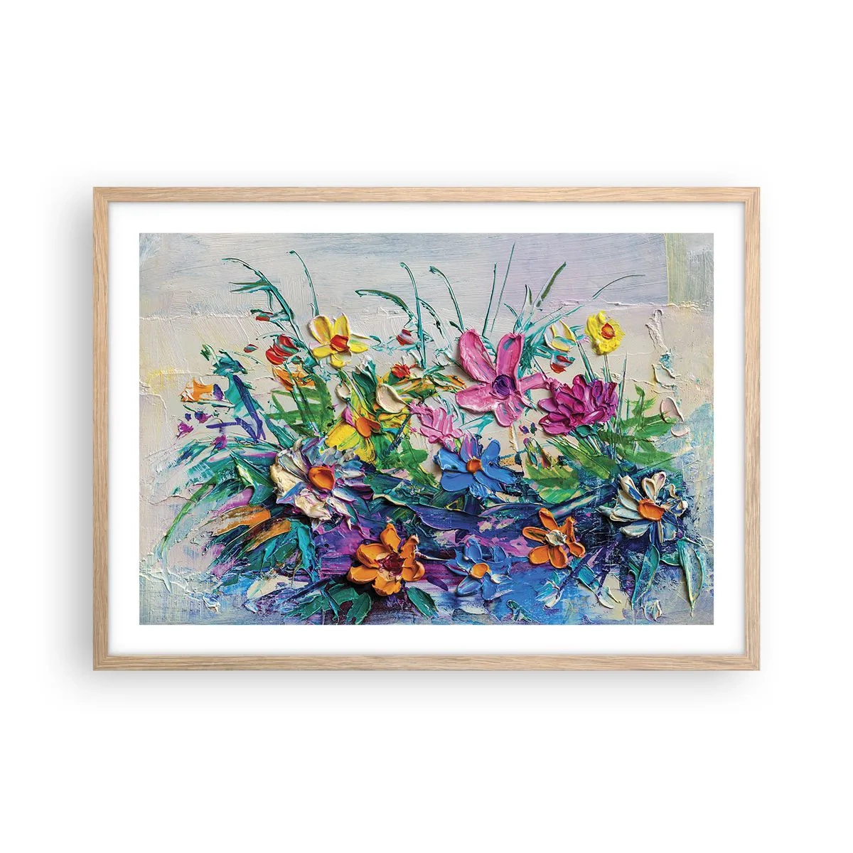 Poster în ramă de stejar deschis - Nu este deloc o natură moartă - 70x50 cm
